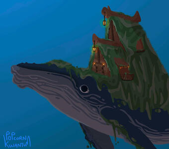 The Whaleback Tavern from my own fantasy comic "The Isles of Roc"