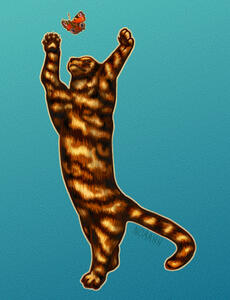Liquorice (Bico's) inspired cat